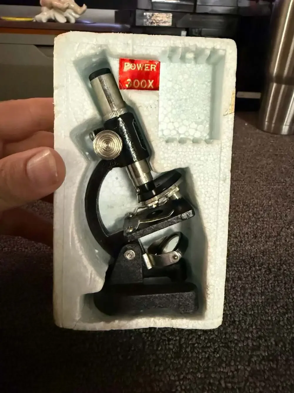 Vintage Mighty Research Microscope Junior No. 102 300x Toy with Original Box
